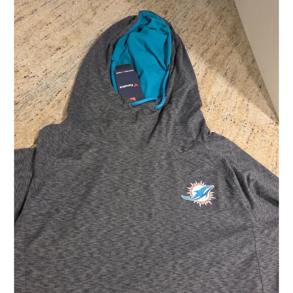 Lot of 2 Miami Dolphins New! Hoodie Fanatics Sz XL Thumbholes & T shirt Sz XXL - Picture 7 of 16